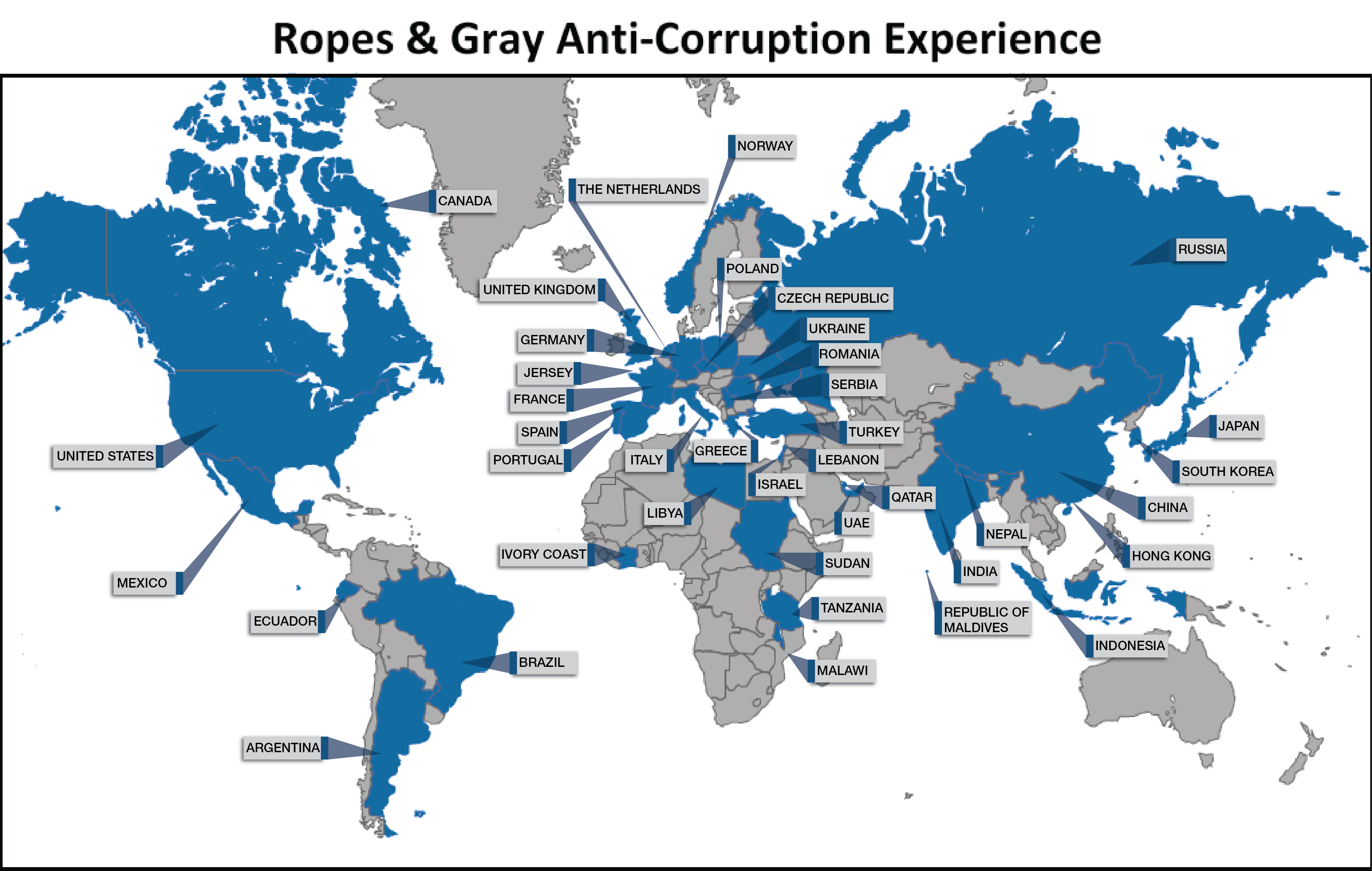 Award winning anticorruption and international risk practice Ropes