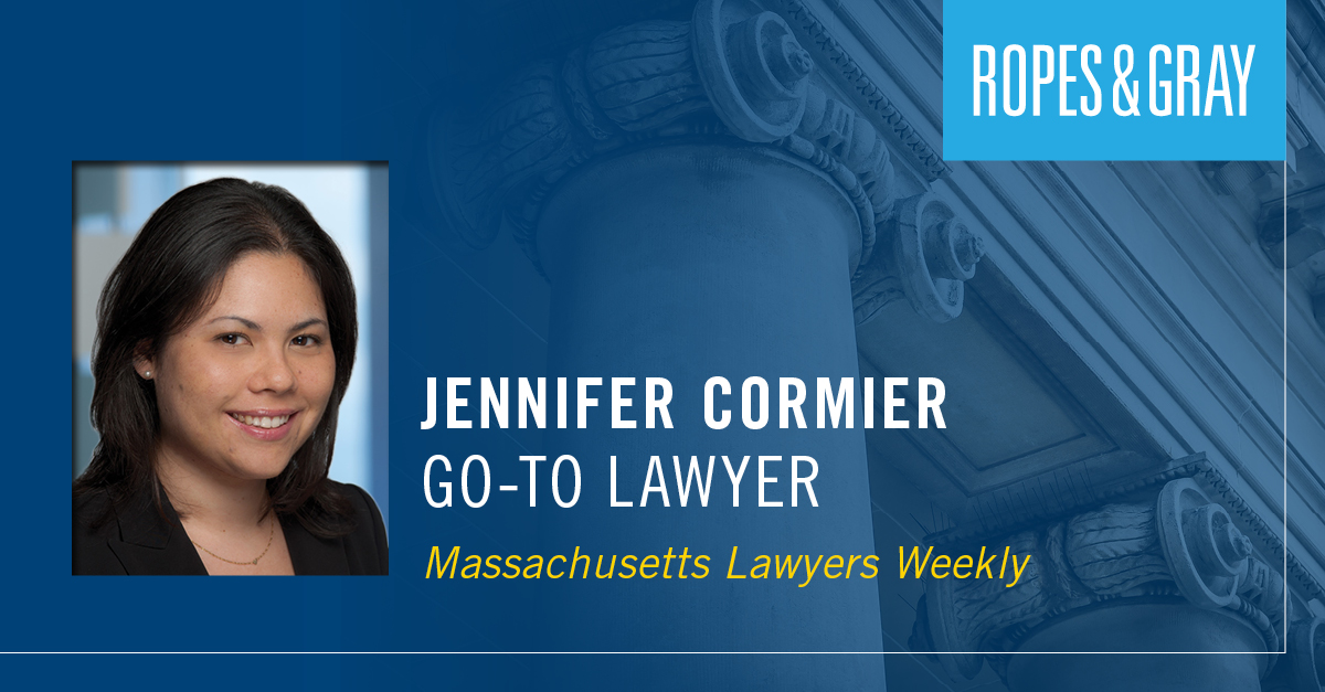 Jennifer Cormier Honored as a GoTo Lawyer by Massachusetts Lawyers