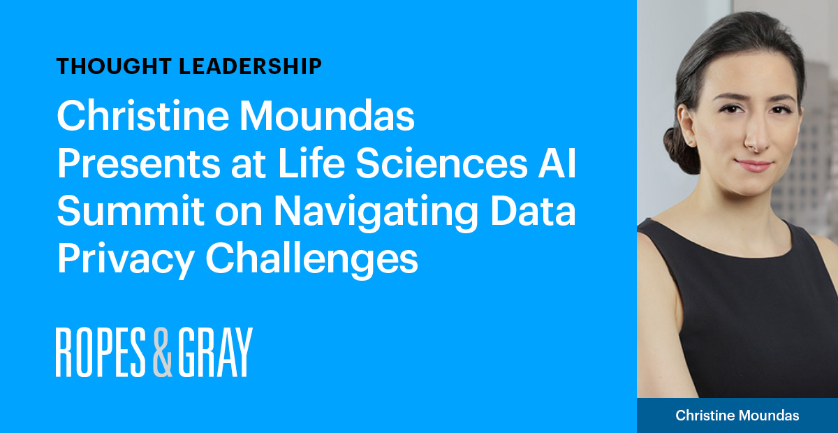 Christine Moundas Presents at Life Sciences AI Summit on Navigating