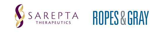 Sarepta and Ropes & Gray logos